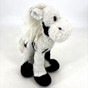 First & Main Plush Horse Pony w Yarn Hair Corduroy Feet Stuffed Animal Toy